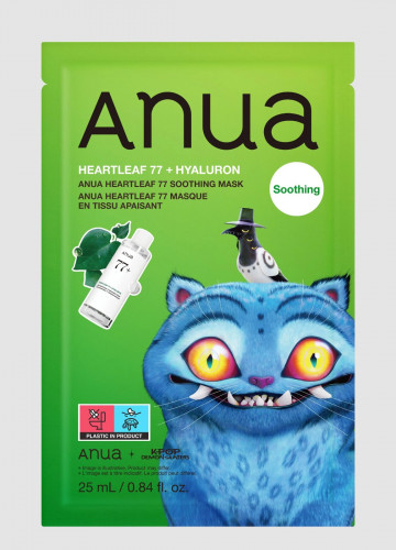 Anua K-Pop Demon Hunters Heartleaf 77+ Hyaluron Soothing Mask Тканевая маска