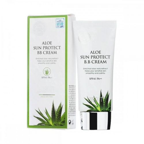 JIGOTT Aloe sun protect B.B Cream BB-крем с экстрактом алоэ (объем: 50 мл)