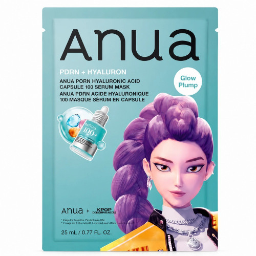 Anua PDRN Hyaluronic Acid Capsule 100 Serum Mask Восстанавливающая тканевая маска