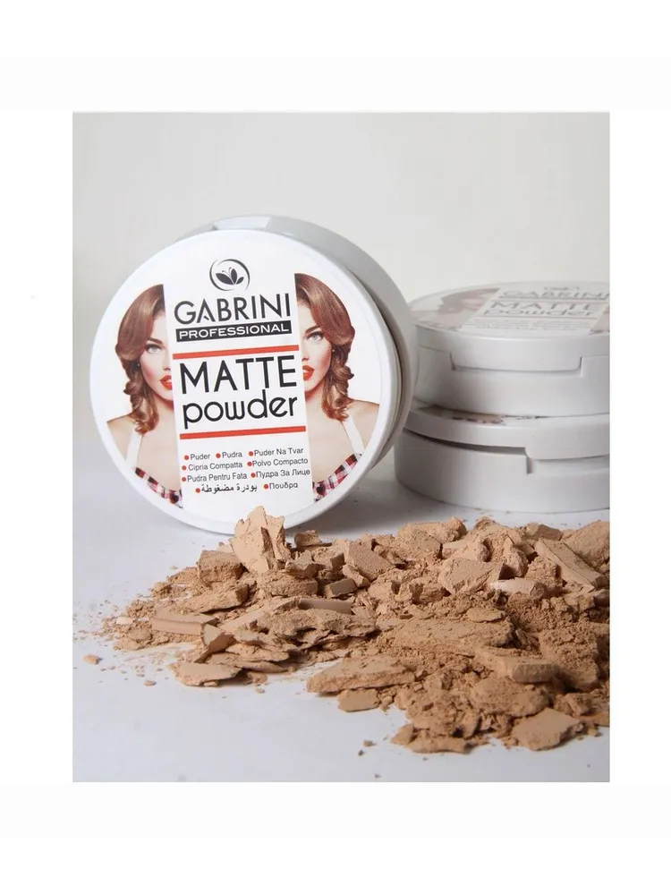 Gabrini Matte Powder Компактная пудра для лица (Тон 01)