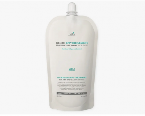 Lador Eco Hydro LPP Treatment Маска для повреждённых и сухих волос с коллагеном (мягкая упаковка 500 мл)