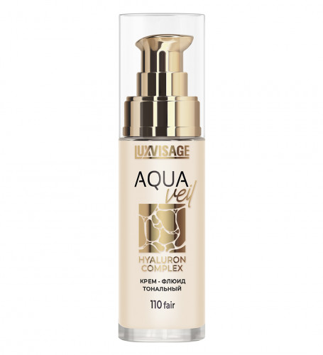 LuxVisage Aqua Veil Hyaluron Complex Крем-флюид тональный (110 fair)