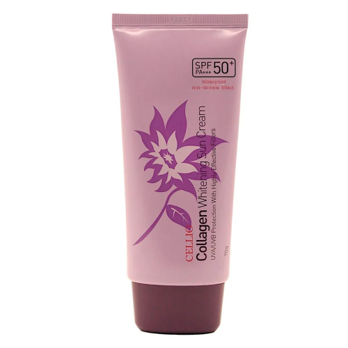 CELLIO Whitening Sun Cream Солнцезащитный крем (Collagen)