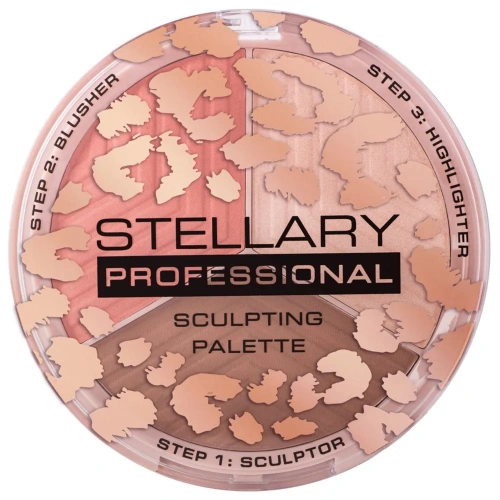 Stellary Sculpting palette 3 in 1 Палетка для контуринга 3-в-1 (Тон 01)