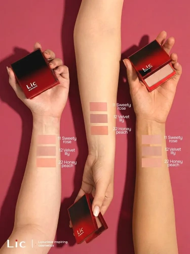 LIC Matte blush Матовые румяна для лица (11 Sweety rose)