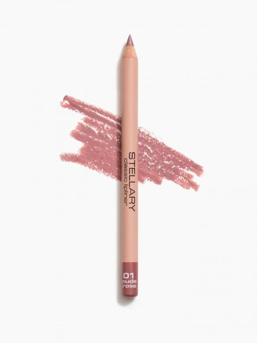 Stellary Lipliner Карандаш для губ в деревянном корпусе (01 Nude rose)