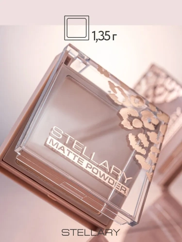 Stellary Pressed powder soft matte Компактная пудра (01 Светло-бежевый)